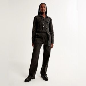 Abercrombie and Fitch Denim Jumpsuit